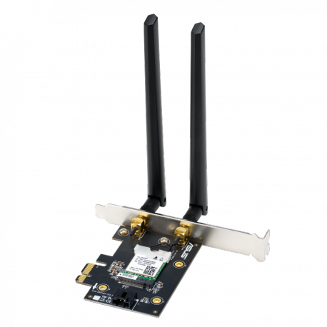 ASUS PCE-AXE5400 - Network adapter - PCIe low profile - Bluetooth 5.2, 802.11ax (Wi-Fi 6E) - 8