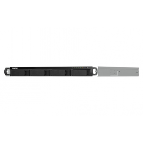 QNAP TS-464 - NAS server - 4 bays - rack-mountable - SATA 6Gb / s - RAID RAID 0, 1, 5, 6, 10, JBOD - RAM 8 GB - 2.5 Gigabit Ethernet - iSCSI support - 1U - 12