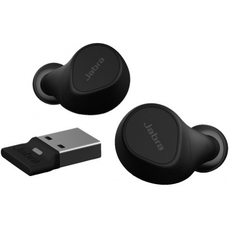 Jabra Evolve2 Buds MS - true wireless earphones with mic - USB-A via Bluetooth adapter - 15