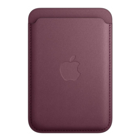 Apple - Wallet for mobile phone  /  credit card - MagSafe compatibility - microtwill, FineWoven - mulberry - for iPhone 12, 13, 14, 15 - 0