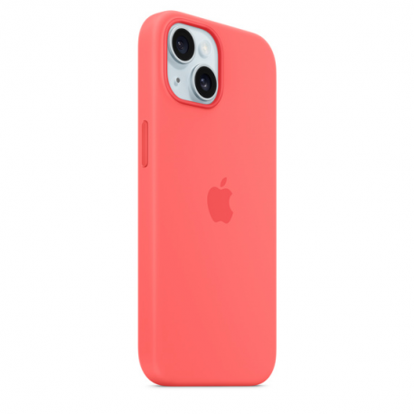 Apple - Back cover for mobile phone - MagSafe compatibility - silicone - guava - for iPhone 15 - 2