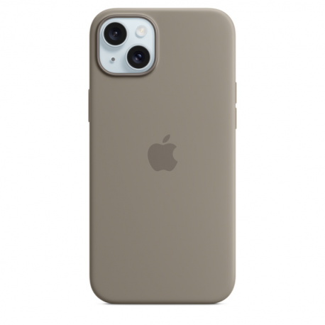 Apple - Back cover for mobile phone - MagSafe compatibility - silicone - clay - for iPhone 15 Plus - 5