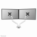 Neomounts DS70S-950WH2 NEXT One - Mounting kit (grommet mount, monitor arm, clamp mounting base) - full-motion - for 2 LCD displays - aluminium - white - screen size: 17"-35" - desk-mountable