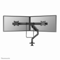 Neomounts DS75S-950BL2 NEXT One - Mounting kit (grommet mount, monitor arm, clamp mounting base) - full-motion - for 2 LCD displays - aluminium - black - screen size: 17"-27" - desk-mountable