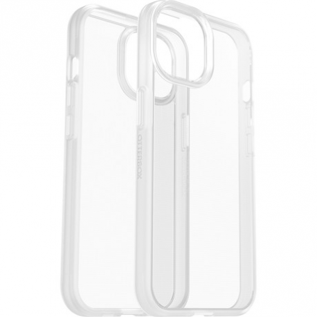 OtterBox React Series - Back cover for mobile phone - polycarbonate, thermoplastic elastomer (TPE) - clear - for Apple iPhone 14 Plus, 15 Plus - 3