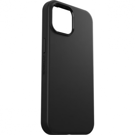 OtterBox Symmetry Series - Back cover for mobile phone - MagSafe compatibility - polycarbonate, synthetic rubber, silver phosphate glass - black - for Apple iPhone 13, 14, 15 - 3