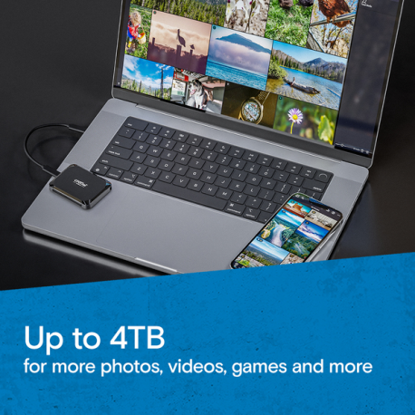 Crucial X9 - SSD - 2 TB - external (portable) - USB 3.2 Gen 2 (USB-C connector) - 1