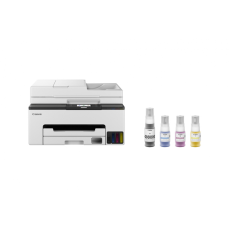 Canon MAXIFY GX2050 - Multifunction printer - colour - ink-jet - refillable - Legal (216 x 356 mm) / A4 (210 x 297 mm) (original) - A4 / Legal (media) - up to 15 ipm (printing) - 250 sheets - 33.6 Kbps - USB 2.0, LAN, Wi-Fi(ac) - 6