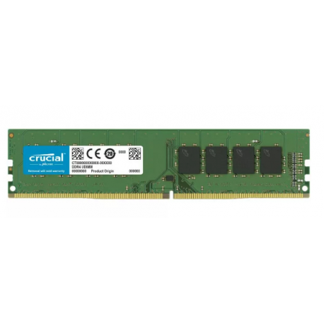 Crucial - DDR4 - module - 16 GB - DIMM 288-pin - 3200 MHz / PC4-25600 - CL22 - 1.2 V - unbuffered - non-ECC - 0