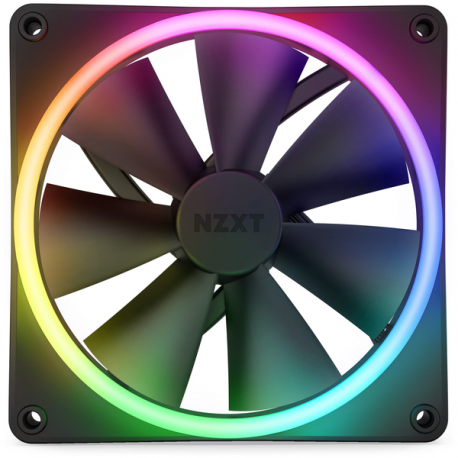 NZXT F Series F120 RGB DUO - Case fan - 120 mm - black - 2
