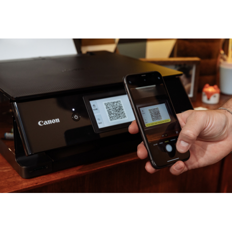 Canon PIXMA TS8750 - Multifunction printer - colour - ink-jet - Legal (216 x 356 mm) (original) - A4 / Legal (media) - up to 15 ipm (printing) - 200 sheets - USB 2.0, Wi-Fi(ac) - black - 3