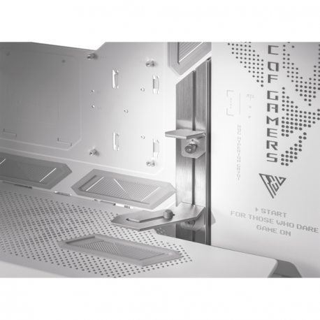ASUS ROG Hyperion GR701 - Full tower gaming case - extended ATX - windowed side panel (tempered glass) - no power supply - white - USB / Audio - 13