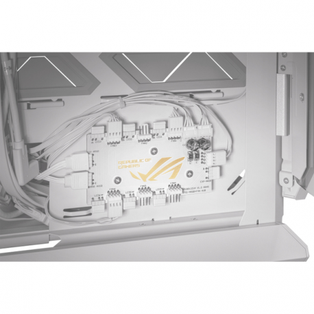 ASUS ROG Hyperion GR701 - Full tower gaming case - extended ATX - windowed side panel (tempered glass) - no power supply - white - USB / Audio - 19