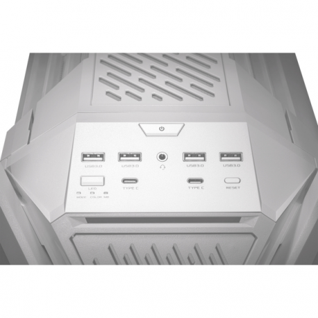 ASUS ROG Hyperion GR701 - Full tower gaming case - extended ATX - windowed side panel (tempered glass) - no power supply - white - USB / Audio - 22