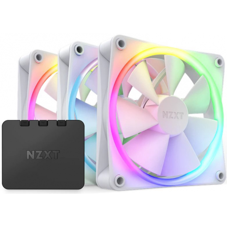 NZXT F Series F120 RGB Triple Pack - Case fan - 120 mm - matt white - 15