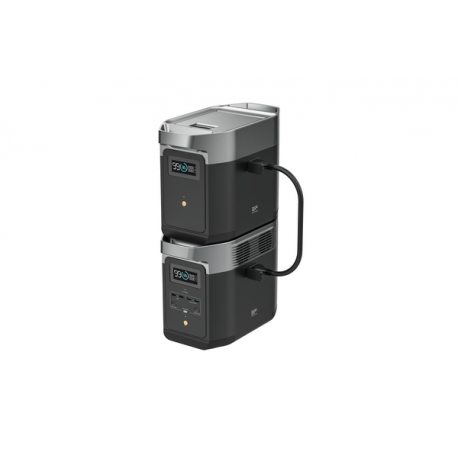 EcoFlow Delta 2 - Portable power station extra battery - lithium iron phosphate - 1024 Wh - output connectors: 1 - United States - for Delta 2 - 4