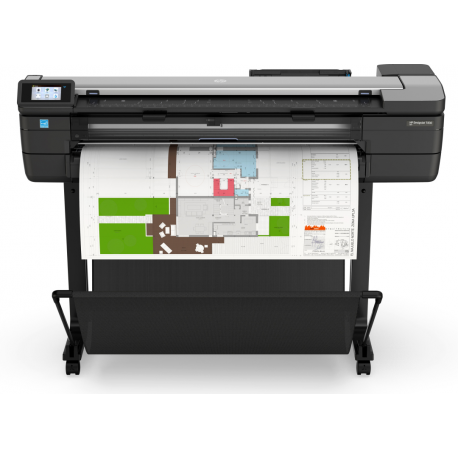 HP DesignJet T830 - 36" multifunction printer - colour - ink-jet - 914 x 2770 mm (original) - Roll (91.4 cm x 45.7 m), 914 x 1897 mm (media) - up to 0.42 min / page (printing) - 1 roll - Gigabit LAN, Wi-Fi(n) - 0