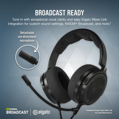 CORSAIR Gaming Virtuoso PRO - Headset - full size - wired - black - 1