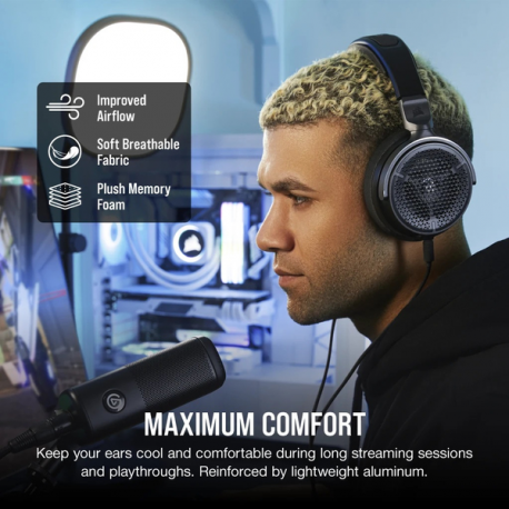 CORSAIR Gaming Virtuoso PRO - Headset - full size - wired - black - 9