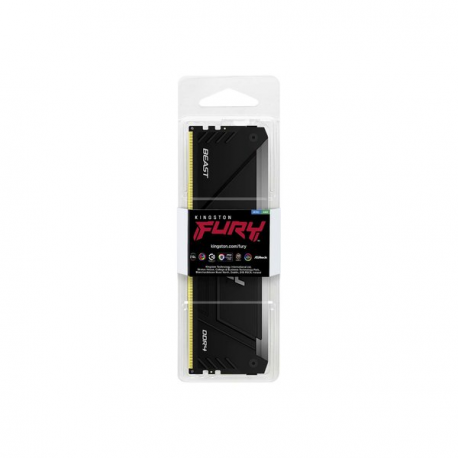 Kingston FURY Beast RGB - DDR4 - module - 32 GB - DIMM 288-pin - 3600 MHz  /  PC4-28800 - CL18 - 1.35 V - unbuffered - non-ECC - black - 2