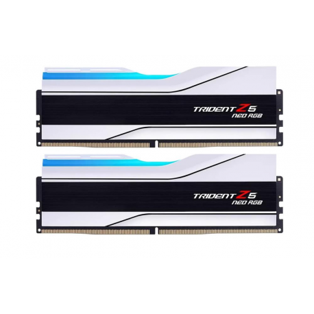 G.Skill Trident Z5 Neo RGB - DDR5 - kit - 32 GB: 2 x 16 GB - DIMM 288-pin - 6400 MHz  /  PC5-51200 - CL32 - 1.4 V - unbuffered - on-die ECC - white - 1