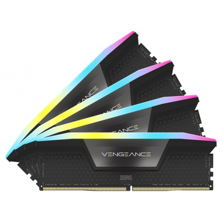 CORSAIR Vengeance RGB - DDR5 - kit - 128 GB: 4 x 32 GB - DIMM 288-pin - 5600 MHz  /  PC5-44800 - CL40 - 1.25 V - unbuffered - black - 1