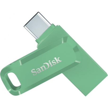 SanDisk Ultra Dual Drive Go - USB flash drive - 64 GB - USB 3.2 Gen 1 / USB-C - absinthe green - 0