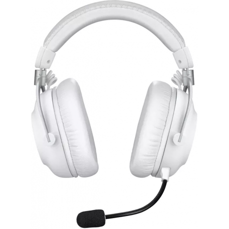 Logitech PRO X - Gaming - headset - full size - LIGHTSPEED - wireless - noise isolating - white - 1