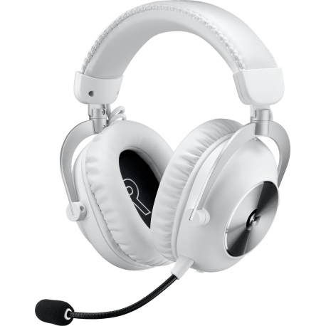 Logitech PRO X - Gaming - headset - full size - LIGHTSPEED - wireless - noise isolating - white - 6