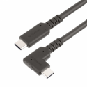 StarTech.com 3ft (1m) Rugged Right Angle USB-C Cable, USB 10 Gbps, USB C to C Data Transfer Cable, 4K 60Hz DP Alt Mode, 100W Power Delivery - 90 Degree USB-C Cable (RUSB31CC1MBR) - USB cable - 24 pin USB-C (M) straight to 24 pin USB-C (M) right-angled - USB 3.2 Gen 2 - 1 m - passive, 4K60Hz support, rugged - black