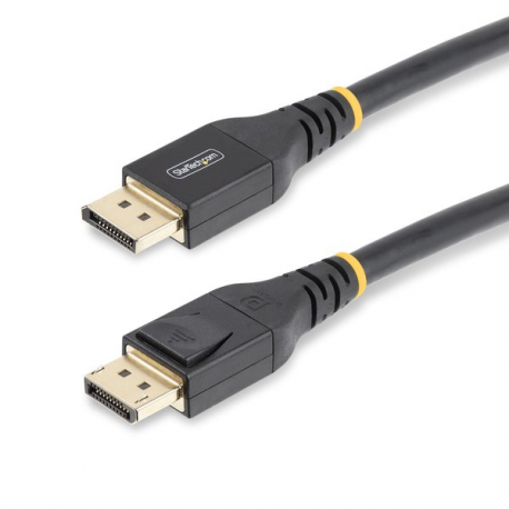 StarTech.com 33ft (10m) VESA-Certified Active DisplayPort 1.4 Cable, DP8K w / HBR3 / HDR10 / MST / DSC 1.2 / HDCP 2.2, 8K 60Hz, 4K 120Hz Video - Active DP 1.4 Cable M / M (DP14A-10M-DP-CABLE) - DisplayPort cable - DisplayPort (M) to DisplayPort (M) - DisplayPort 1.4 - 10 m - 4K support, 8K support, active, Active Copper Cable - black - 0