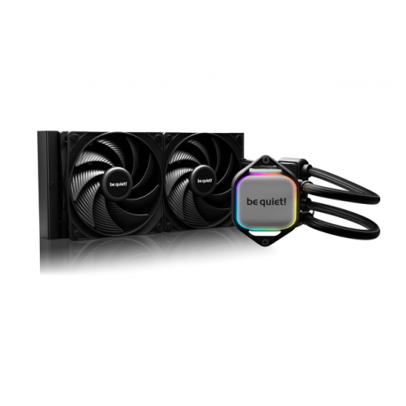be quiet! Pure Loop 2 - Processor liquid cooling system  - Radiator Size:  240 mm - (for: LGA1155, LGA1150, LGA1151, AM4, LGA1200, LGA1700, AM5) - copper - 120 mm - black - 0