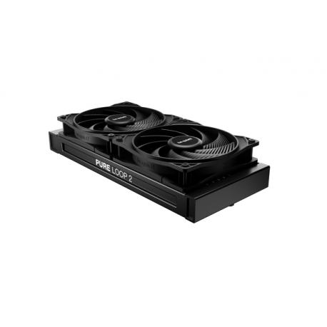 be quiet! Pure Loop 2 - Processor liquid cooling system  - Radiator Size:  240 mm - (for: LGA1155, LGA1150, LGA1151, AM4, LGA1200, LGA1700, AM5) - copper - 120 mm - black - 5