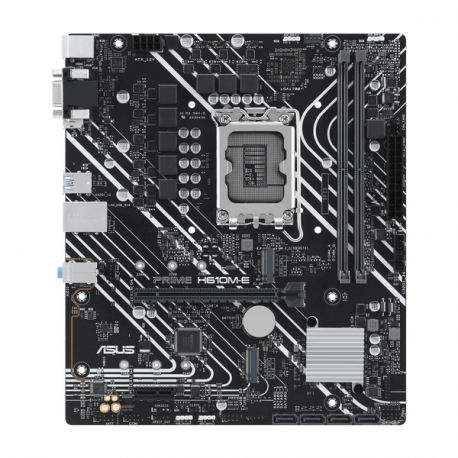 ASUS PRIME H610M-E-CSM - Motherboard - micro ATX - LGA1700 Socket - H610 Chipset - USB 3.2 Gen 1 - Gigabit LAN - onboard graphics (CPU required) - HD Audio (8-channel) - 0