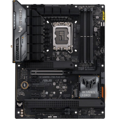 ASUS TUF GAMING Z790-PLUS WIFI - Motherboard - ATX - LGA1700 Socket - Z790 Chipset - USB 3.2 Gen 1, USB 3.2 Gen 2, USB-C 3.2 Gen2, USB-C 3.2 Gen 2x2 - 2.5 Gigabit LAN, Bluetooth, Wi-Fi - onboard graphics (CPU required) - HD Audio (8-channel) - 0