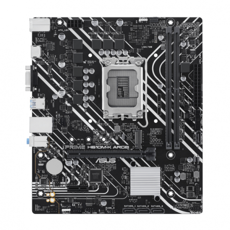 ASUS PRIME H610M-K ARGB - Motherboard - micro ATX - LGA1700 Socket - H610 Chipset - USB 3.2 Gen 1 - Gigabit LAN - onboard graphics (CPU required) - HD Audio (8-channel) - 0