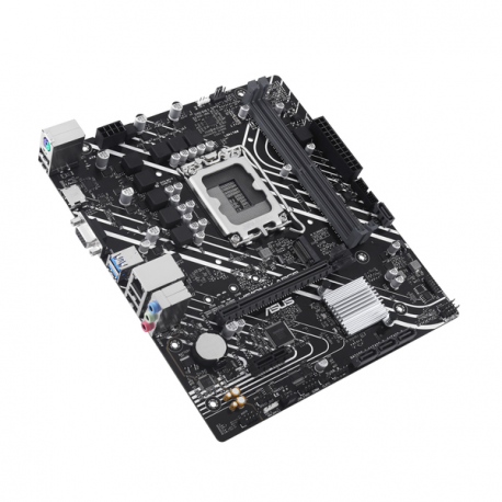 ASUS PRIME H610M-K ARGB - Motherboard - micro ATX - LGA1700 Socket - H610 Chipset - USB 3.2 Gen 1 - Gigabit LAN - onboard graphics (CPU required) - HD Audio (8-channel) - 7