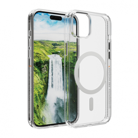 dbramante1928 Iceland Ultra - Back cover for mobile phone - MagSafe compatibility - plastic, D3O - clear - for Apple iPhone 15 - 3