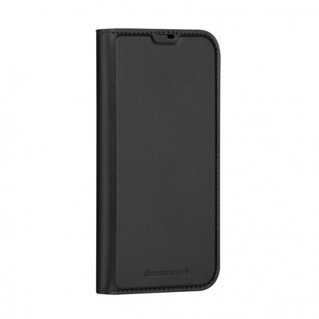 dbramante1928 Oslo - Flip cover for mobile phone - plastic, vegan leather - black - for Apple iPhone 15 Pro - 1