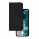 dbramante1928 Stockholm - Flip cover for mobile phone - plastic, vegan leather - black - for Apple iPhone 15 Pro Max