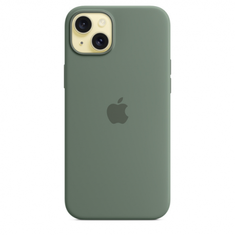 Apple - Back cover for mobile phone - MagSafe compatibility - silicone - cypress - for iPhone 15 Plus - 2