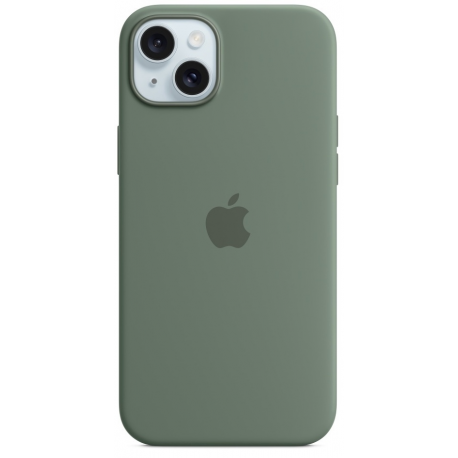 Apple - Back cover for mobile phone - MagSafe compatibility - silicone - cypress - for iPhone 15 Plus - 28