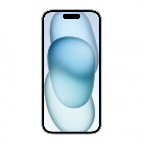 Apple iPhone 15 - 5G smartphone - dual-SIM  /  Internal Memory 128 GB - OLED display - 6.1" - 2556 x 1179 pixels - 2x rear cameras 48 MP, 12 MP - front camera 12 MP - blue - 1