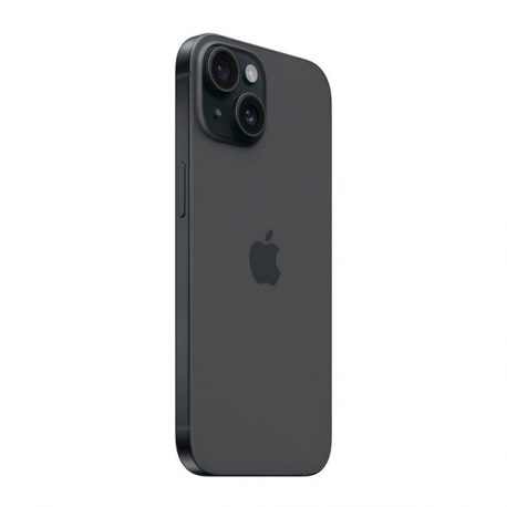 Apple iPhone 15 - 5G smartphone - dual-SIM  /  Internal Memory 256 GB - OLED display - 6.1" - 2556 x 1179 pixels - 2x rear cameras 48 MP, 12 MP - front camera 12 MP - black - 2