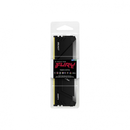 Kingston FURY Beast RGB - DDR4 - module - 16 GB - DIMM 288-pin - 3200 MHz / PC4-25600 - CL16 - 1.35 V - unbuffered - non-ECC - black - 1