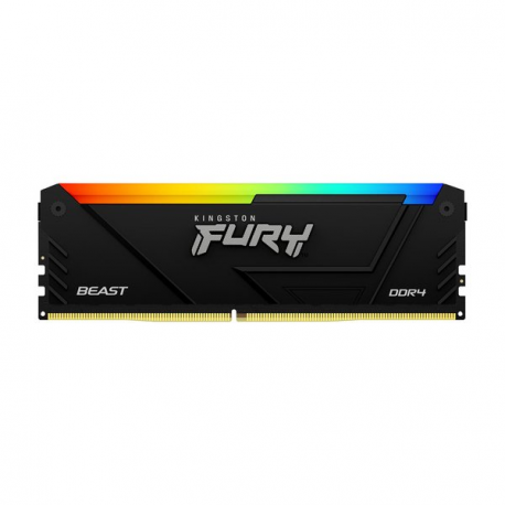 Kingston FURY Beast RGB - DDR4 - kit - 32 GB: 2 x 16 GB - DIMM 288-pin - 3200 MHz  /  PC4-25600 - CL16 - 1.35 V - unbuffered - non-ECC - 1
