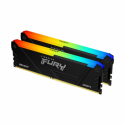 Kingston FURY Beast RGB - DDR4 - kit - 32 GB: 2 x 16 GB - DIMM 288-pin - 3600 MHz  /  PC4-28800 - CL18 - 1.35 V - unbuffered - non-ECC - black