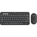 Logitech Pebble 2 Combo for Mac - Keyboard and mouse set - wireless - Bluetooth LE - QWERTY - US International - tonal graphite