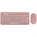 Logitech Pebble 2 Combo - Keyboard and mouse set - wireless - Bluetooth LE - QWERTY - US International - tonal rose