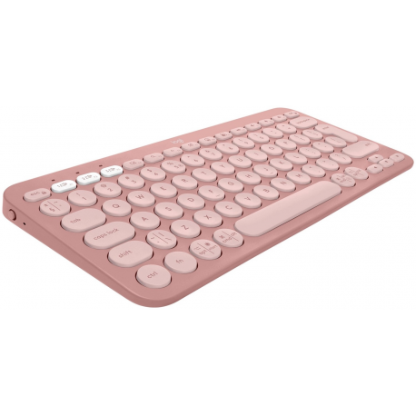 Logitech Pebble 2 Combo - Keyboard and mouse set - wireless - Bluetooth LE - QWERTY - US International - tonal rose - 2